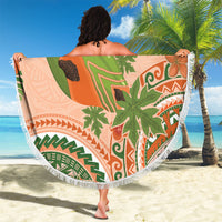 Hawaii Papaya Beach Blanket Cute Cosplay Humuhumu Fish Plumeria Waves DT05 - Polynesian Pride