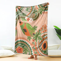 Hawaii Papaya Blanket Cute Cosplay Humuhumu Fish Plumeria Waves DT05 - Polynesian Pride