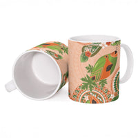 Hawaii Papaya Ceramic Mug Cute Cosplay Humuhumu Fish Plumeria Waves DT05 - Polynesian Pride