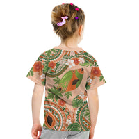 Hawaii Papaya Kid T Shirt Cute Cosplay Humuhumu Fish Plumeria Waves DT05 - Polynesian Pride