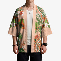 Hawaii Papaya Kimono Cute Cosplay Humuhumu Fish Plumeria Waves DT05 - Polynesian Pride