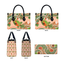 Hawaii Papaya Leather Bag Cute Cosplay Humuhumu Fish Plumeria Waves