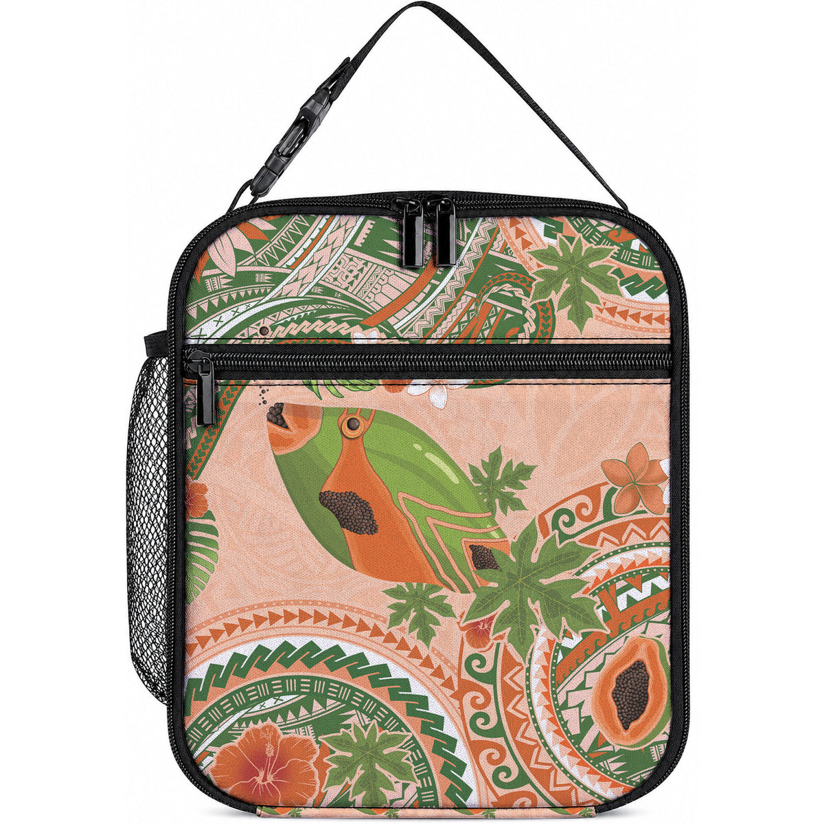 Hawaii Papaya Lunch Bag Cute Cosplay Humuhumu Fish Plumeria Waves