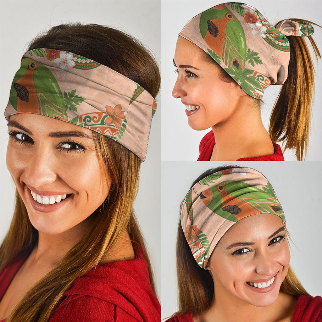 Hawaii Papaya Neck Gaiter Cute Cosplay Humuhumu Fish Plumeria Waves DT05 - Polynesian Pride