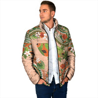Hawaii Papaya Padded Jacket Cute Cosplay Humuhumu Fish Plumeria Waves DT05 - Polynesian Pride
