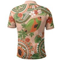 Hawaii Papaya Polo Shirt Cute Cosplay Humuhumu Fish Plumeria Waves DT05 - Polynesian Pride