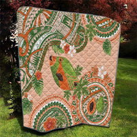 Hawaii Papaya Quilt Cute Cosplay Humuhumu Fish Plumeria Waves DT05 - Polynesian Pride