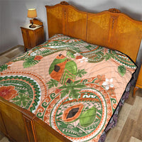Hawaii Papaya Quilt Cute Cosplay Humuhumu Fish Plumeria Waves DT05 - Polynesian Pride