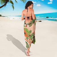 Hawaii Papaya Sarong Cute Cosplay Humuhumu Fish Plumeria Waves DT05 - Polynesian Pride
