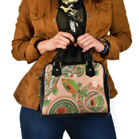 Hawaii Papaya Shoulder Handbag Cute Cosplay Humuhumu Fish Plumeria Waves DT05 - Polynesian Pride