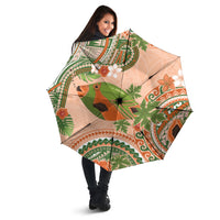Hawaii Papaya Umbrella Cute Cosplay Humuhumu Fish Plumeria Waves DT05 - Polynesian Pride
