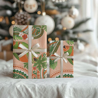 Hawaii Papaya Wrapping Paper Cute Cosplay Humuhumu Fish Plumeria Waves DT05 - Polynesian Pride