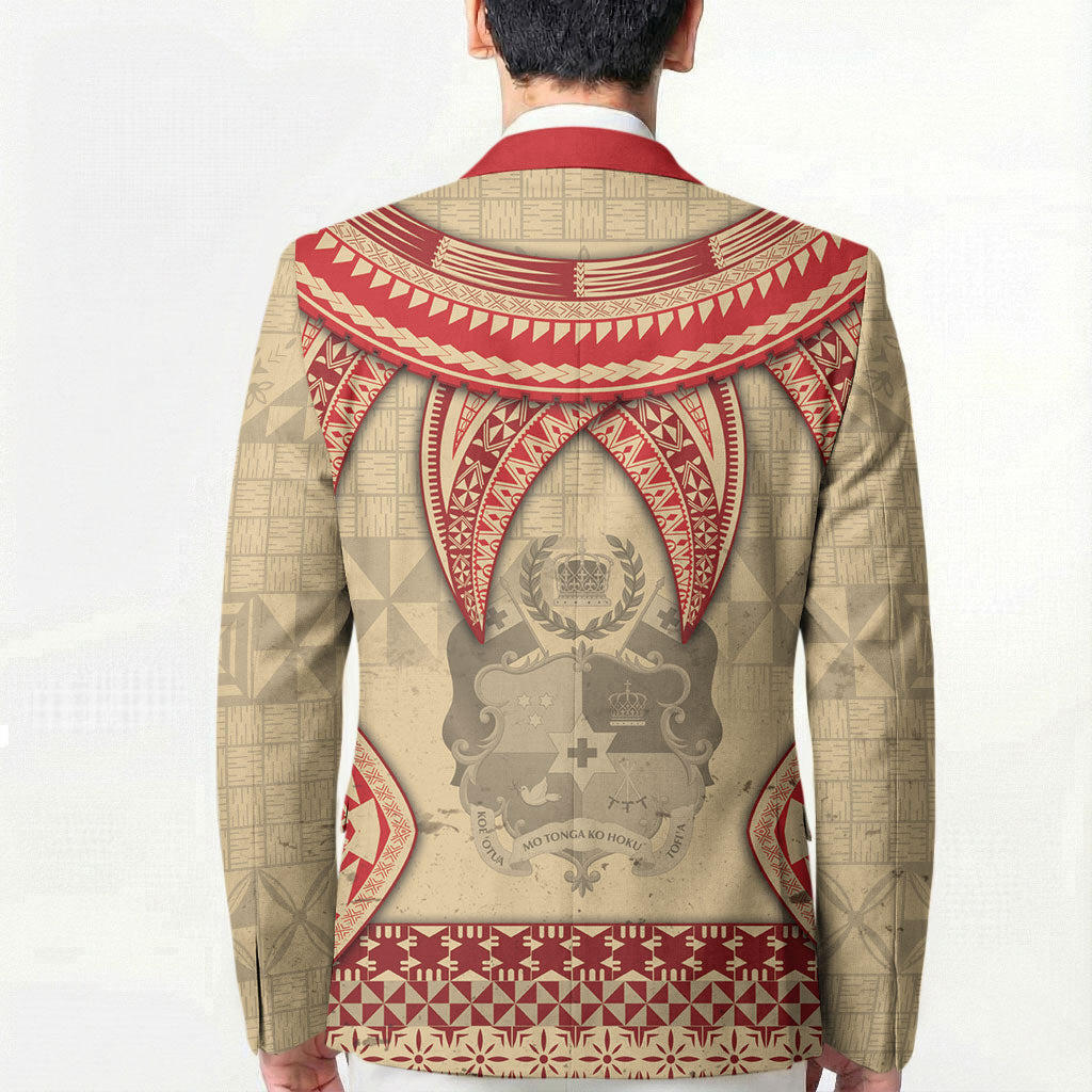 Tonga Language Week Blazer Tribal Cross Ngatu Floral Pattern DT05 - Polynesian Pride