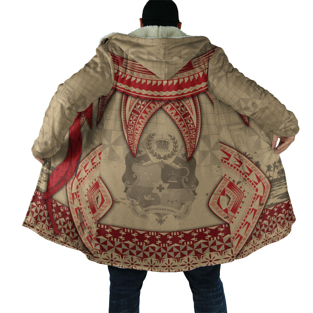 Tonga Language Week Cloak Tribal Cross Ngatu Floral Pattern DT05 - Polynesian Pride