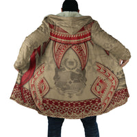 Tonga Language Week Cloak Tribal Cross Ngatu Floral Pattern DT05 - Polynesian Pride