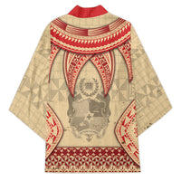 Tonga Language Week Kimono Tribal Cross Ngatu Floral Pattern DT05 - Polynesian Pride