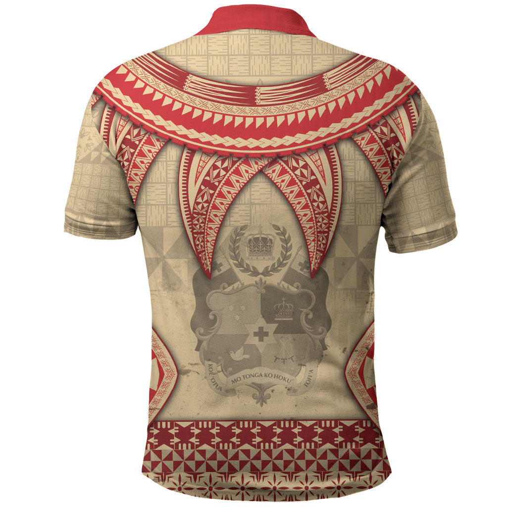 Tonga Language Week Polo Shirt Tribal Cross Ngatu Floral Pattern DT05 - Polynesian Pride