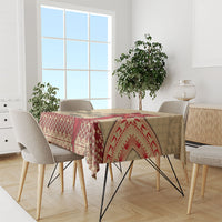 Tonga Language Week Tablecloth Tribal Cross Ngatu Floral Pattern DT05 - Polynesian Pride