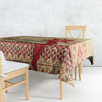 Tonga Language Week Tablecloth Tribal Cross Ngatu Floral Pattern DT05 - Polynesian Pride