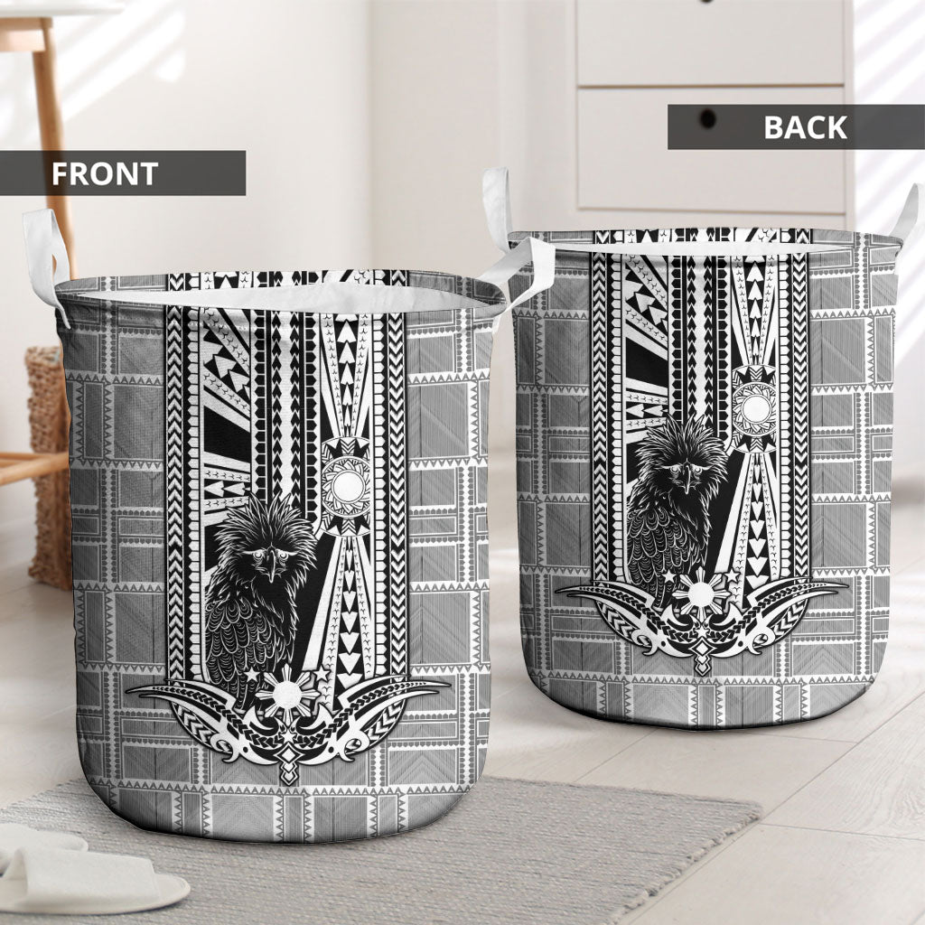 Mabuhay Philippines Festival Laundry Basket Philippine Eagle Sun Three Stars Barong Pattern DT05 - Polynesian Pride