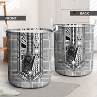 Mabuhay Philippines Festival Laundry Basket Philippine Eagle Sun Three Stars Barong Pattern DT05 - Polynesian Pride