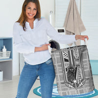 Mabuhay Philippines Festival Laundry Basket Philippine Eagle Sun Three Stars Barong Pattern DT05 - Polynesian Pride
