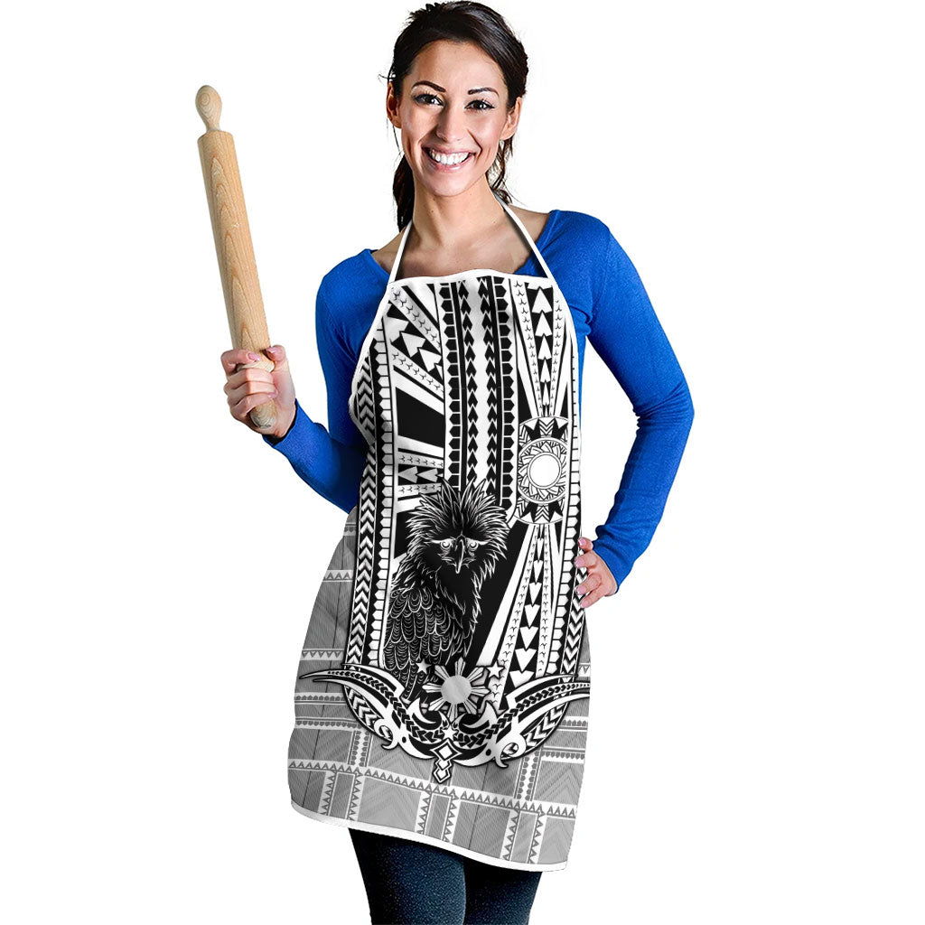 Mabuhay Philippines Festival Apron Philippine Eagle Sun Three Stars Barong Pattern DT05 - Polynesian Pride