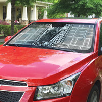 Mabuhay Philippines Festival Auto Sun Shade Philippine Eagle Sun Three Stars Barong Pattern DT05 - Polynesian Pride