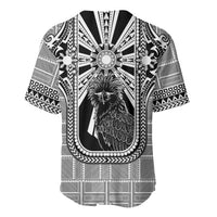 Mabuhay Philippines Festival Baseball Jersey Philippine Eagle Sun Three Stars Barong Pattern DT05 - Polynesian Pride