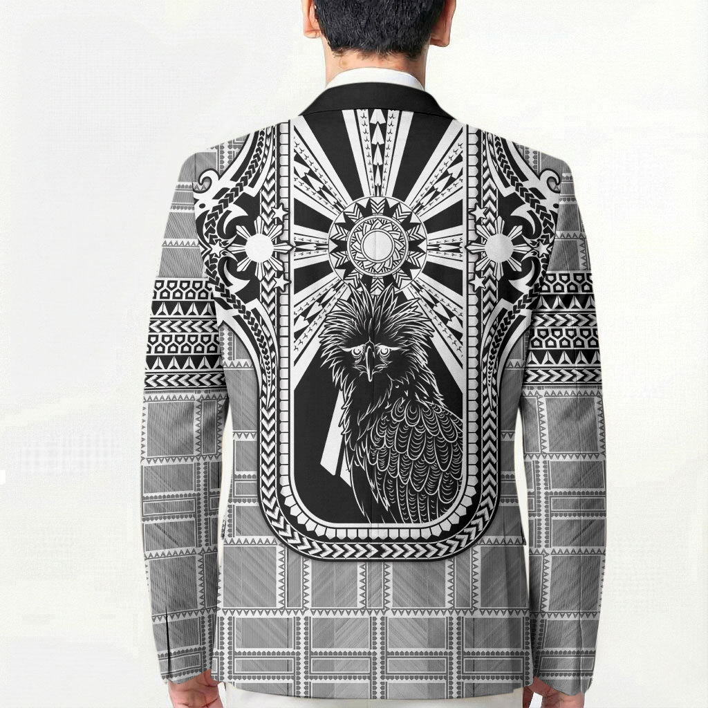 Mabuhay Philippines Festival Blazer Philippine Eagle Sun Three Stars Barong Pattern DT05 - Polynesian Pride