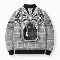 Mabuhay Philippines Festival Bomber Puffer Jacket Philippine Eagle Sun Three Stars Barong Pattern DT05 - Polynesian Pride