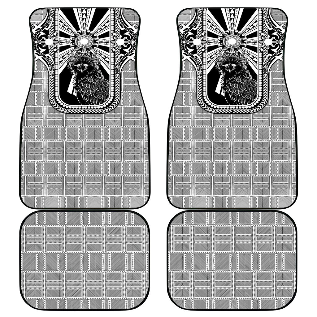 Mabuhay Philippines Festival Car Mats Philippine Eagle Sun Three Stars Barong Pattern DT05 - Polynesian Pride