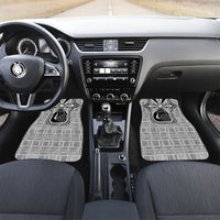 Mabuhay Philippines Festival Car Mats Philippine Eagle Sun Three Stars Barong Pattern DT05 Set 2pcs - Front Gray - Polynesian Pride