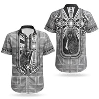 Mabuhay Philippines Festival Couples Matching Off Shoulder Short Dress and Hawaiian Shirt Philippine Eagle Sun Three Stars Barong Pattern DT05 - Polynesian Pride