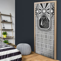 Mabuhay Philippines Festival Door Cover Philippine Eagle Sun Three Stars Barong Pattern