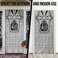 Mabuhay Philippines Festival Door Cover Philippine Eagle Sun Three Stars Barong Pattern
