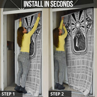 Mabuhay Philippines Festival Door Cover Philippine Eagle Sun Three Stars Barong Pattern