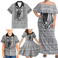 Mabuhay Philippines Festival Family Matching Off Shoulder Maxi Dress and Hawaiian Shirt Philippine Eagle Sun Three Stars Barong Pattern DT05 - Polynesian Pride