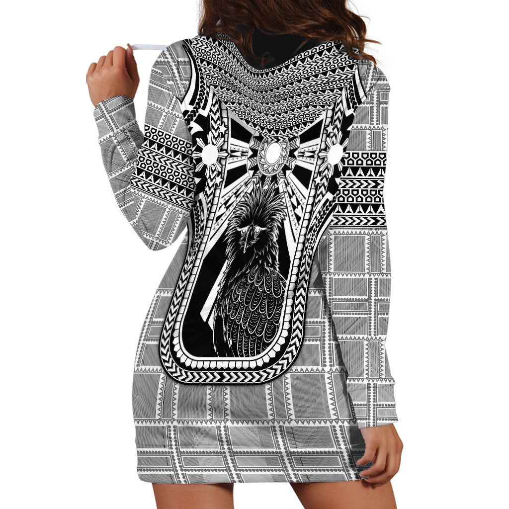 Mabuhay Philippines Festival Hoodie Dress Philippine Eagle Sun Three Stars Barong Pattern DT05 - Polynesian Pride