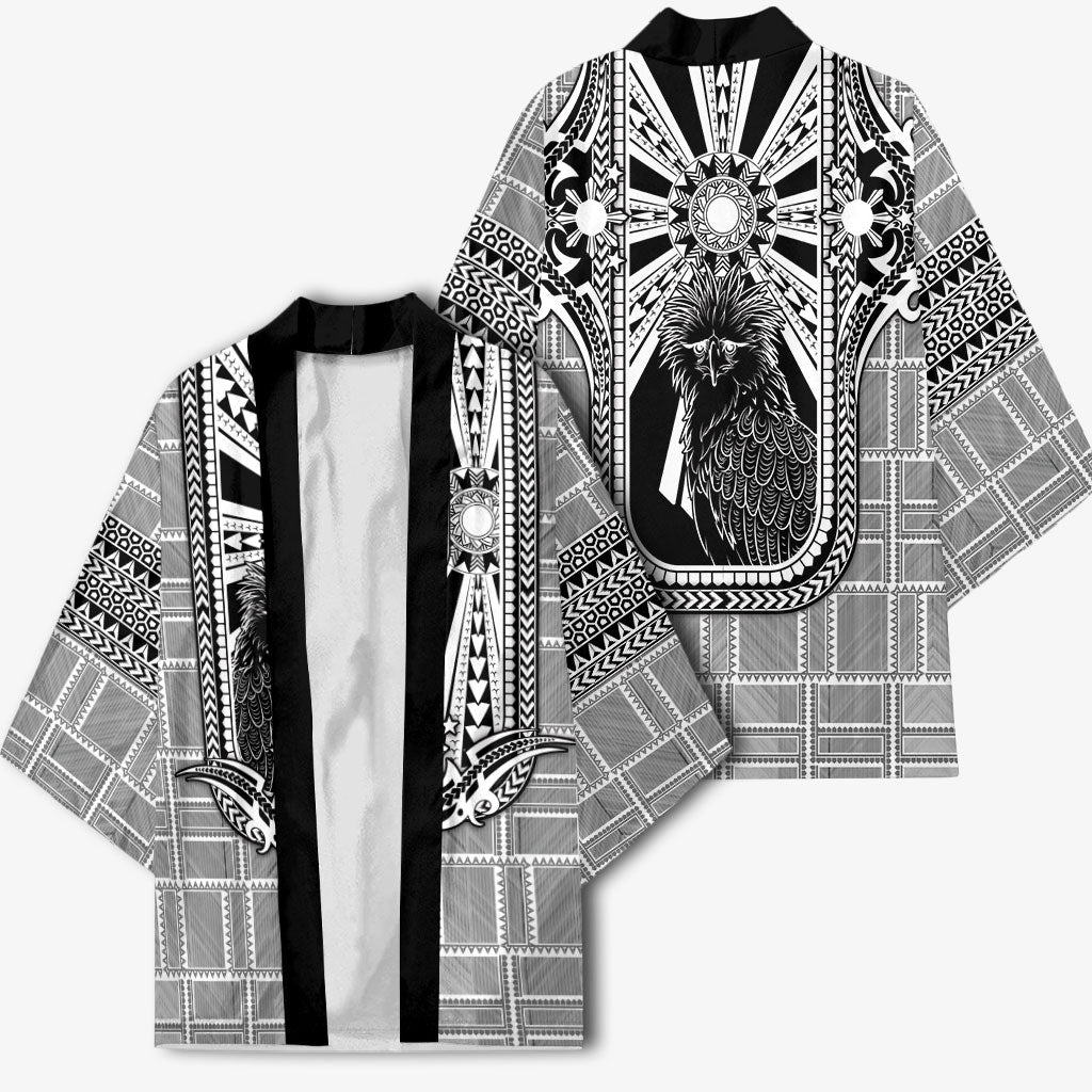 Mabuhay Philippines Festival Kimono Philippine Eagle Sun Three Stars Barong Pattern DT05 - Polynesian Pride