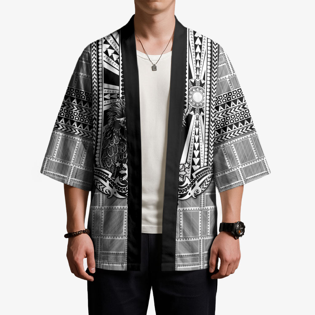 Mabuhay Philippines Festival Kimono Philippine Eagle Sun Three Stars Barong Pattern DT05 - Polynesian Pride