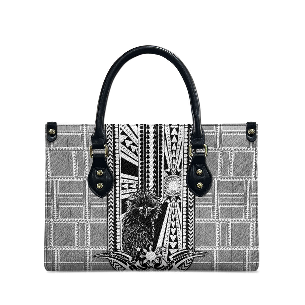 Mabuhay Philippines Festival Leather Bag Philippine Eagle Sun Three Stars Barong Pattern DT05 - Polynesian Pride