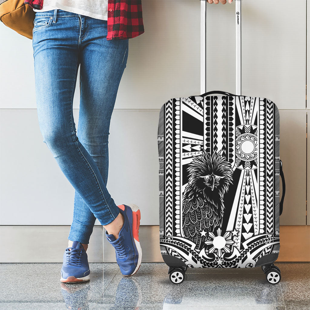 Mabuhay Philippines Festival Luggage Cover Philippine Eagle Sun Three Stars Barong Pattern DT05 - Polynesian Pride