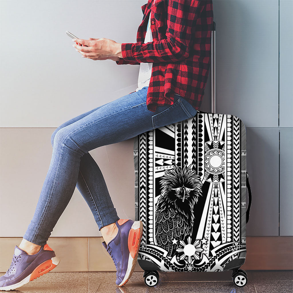 Mabuhay Philippines Festival Luggage Cover Philippine Eagle Sun Three Stars Barong Pattern DT05 - Polynesian Pride