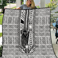 Mabuhay Philippines Festival Quilt Philippine Eagle Sun Three Stars Barong Pattern DT05 Gray - Polynesian Pride