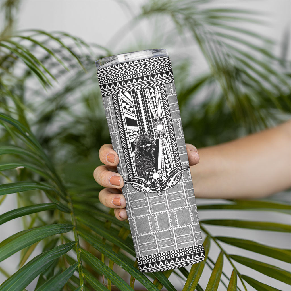 Mabuhay Philippines Festival Skinny Tumbler Philippine Eagle Sun Three Stars Barong Pattern DT05 - Polynesian Pride