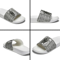 Mabuhay Philippines Festival Slide Sandals Philippine Eagle Sun Three Stars Barong Pattern DT05 - Polynesian Pride