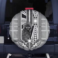 Mabuhay Philippines Festival Spare Tire Cover Philippine Eagle Sun Three Stars Barong Pattern DT05 No hole Gray - Polynesian Pride