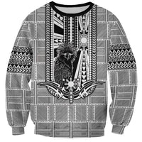 Mabuhay Philippines Festival Sweatshirt Philippine Eagle Sun Three Stars Barong Pattern DT05 Unisex Gray - Polynesian Pride