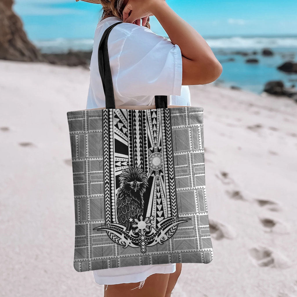 Mabuhay Philippines Festival Tote Bag Philippine Eagle Sun Three Stars Barong Pattern DT05 - Polynesian Pride